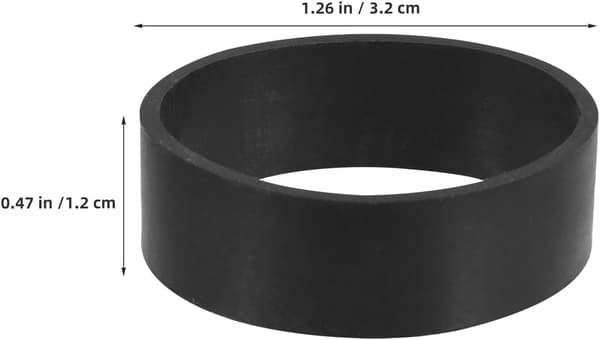 6 st svarta 32 mm gummiband för dyktank för dykviktsbälte
