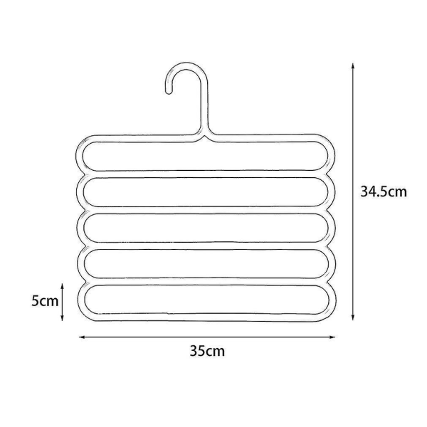 5-lags stativer Multifunktionelle tørklædebøjlebukser