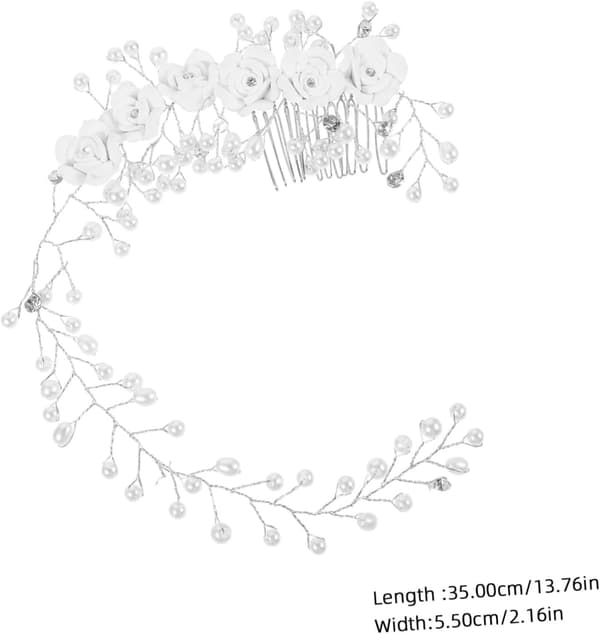 Brudehårbånd Blomsterdesign Lett Bryllupshodeplagg for Bruder Elegant Hodeplagg