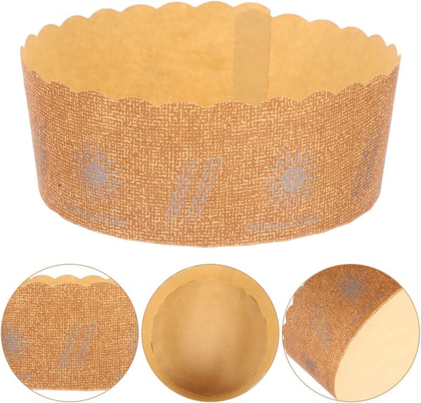 100 stk. Cupcake Kage Papirkopper Papir Kage Bagekopper Brun Praktisk