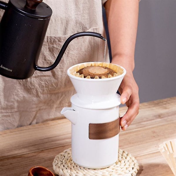 Keramisk Drypkop Kaffe Filter Hæld Over Kaffe Maskine Tragt Drypper Kaffe Filter Kop Espresso Co