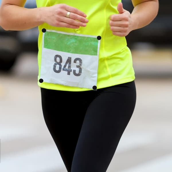 20 stk. universelle maratonnummer-spænder, sorte løbenummer-clips, løbsnummerholdere
