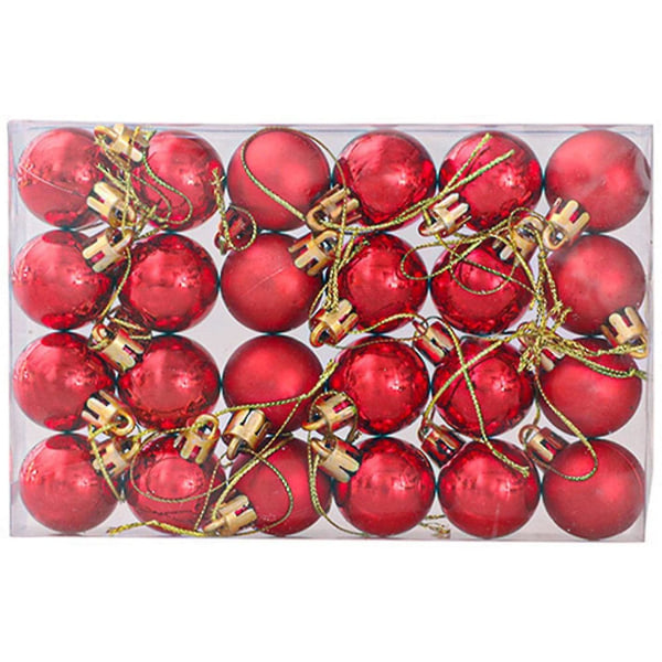 24 st 3 cm Vita Silver Julgransprydnader