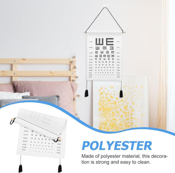 Visuell testtabell Hängande väggdekor för arbetsplats och klassrum, polyester-bomullsmaterial