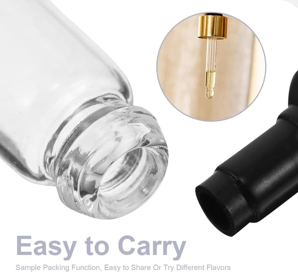 150 st mini glasparfymprovrör 0,5 ml eteriska oljeflaskor