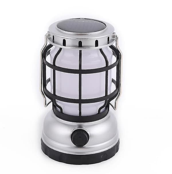 Ny Hestelykt LED Solcelle Campinglys USB Lading Utendørs Campinglys