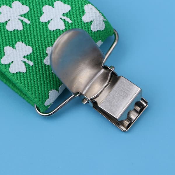 Brede Shamrock Kløver Seler med 3 Clips St Patrick's Day Tilbehør til Parade og Performance