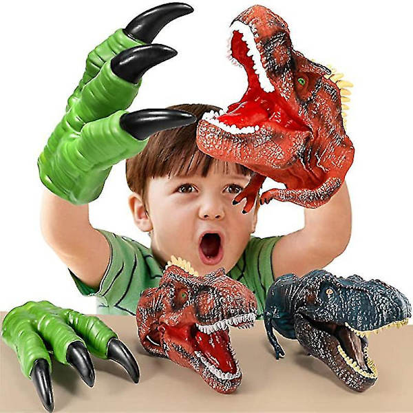 Drengedinosaur Handsker Velociraptor Klo Anime Tilbehør Voksen Dinosaur Hånddukke Børns Legetøj