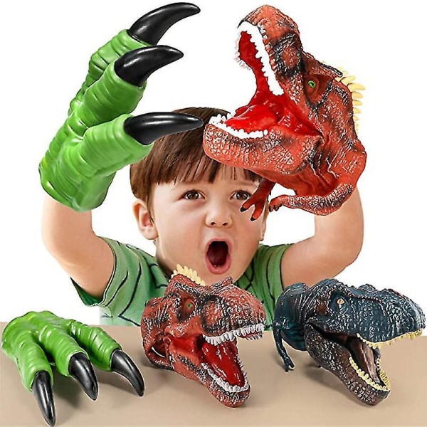 Poika Dinosaurukset Käsineet Velociraptor Claw Anime Asusteet Aikuisten Dinosaurukset Käsinukke Lasten Lelut