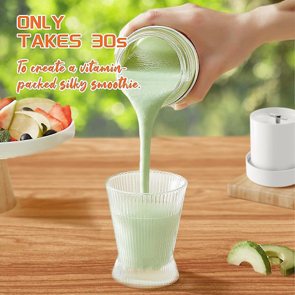 Bærbar Blender, Personlig Lille Blender, 10 Oz Frisk Juice Blender Med Genopladelig USB