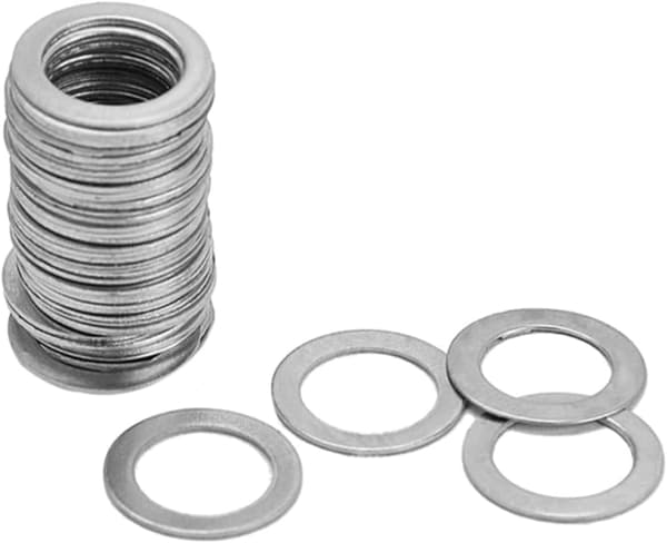 50 st silverplatta brickor innerdiameter för gitarrbricka instrumentmuttersats