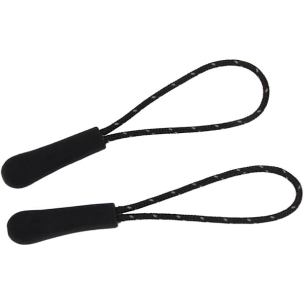 Dragkedjeetiketter Snören Dragkedjor 10-pack Dragkedjeförlängning Grier Reflex Svart