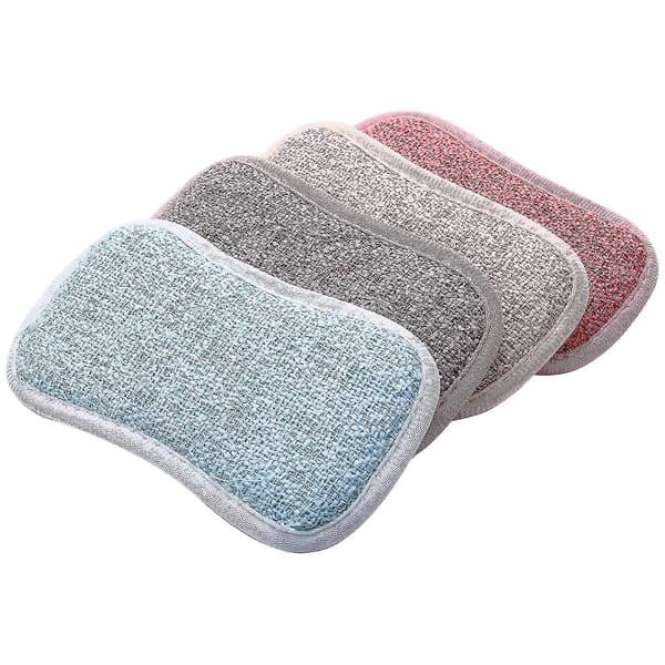 Mikrofiber Dubbelsidig Disksvamp, 8-pack Diskrengöringsmedel
