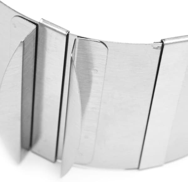 Mousse Kageform Rustfrit Stål Justerbar Rund 16-30 cm Diameter Bageform Kagedekorationsværktøj