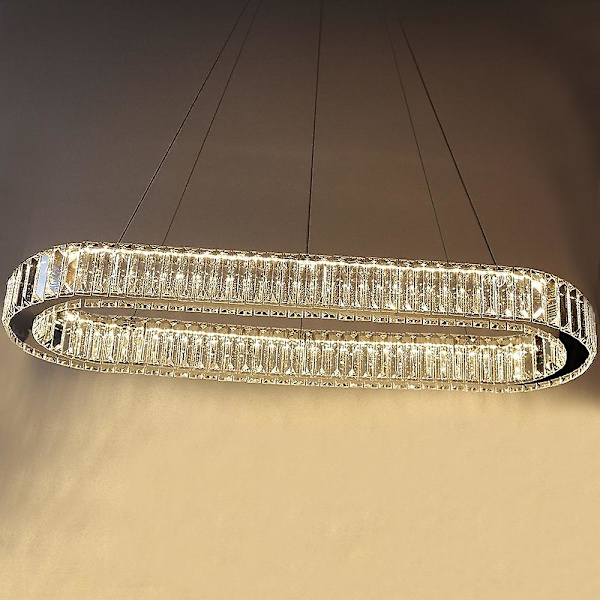 1-lampun 70 cm moderni kristalli LED-riipusvalaisin