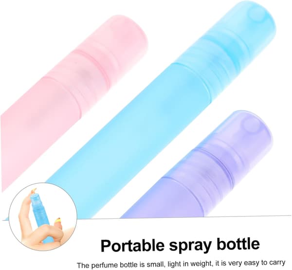 6 stk påfyllbare sprayflasker for hår 5ml 10ml Små tomme vannsprayflasker