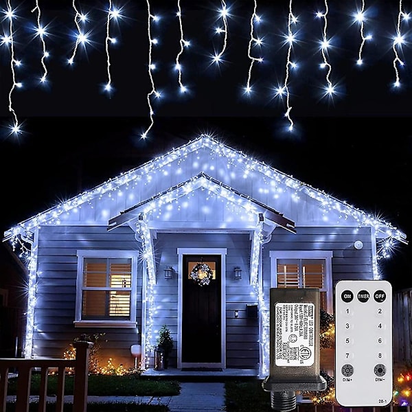Joulukuusen jääpuikkovalot 10m 400LED 8 väriä Vedenkestävä