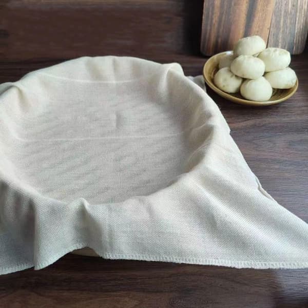 3 st non-stick ångdyna ångmatta bomull återanvändbara beige ångkorgsfoder