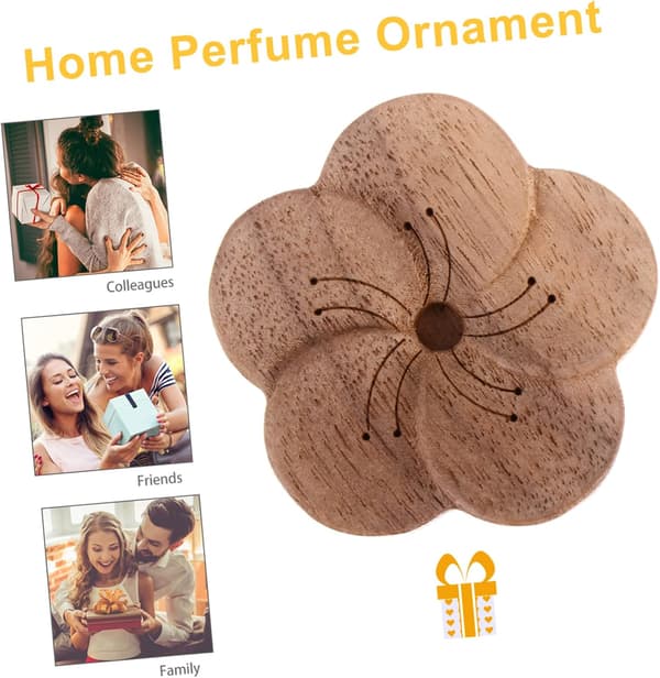 Aromadiffuser i tre Hjemmeduft Eterisk oljediffuser Skrivebordsdekor