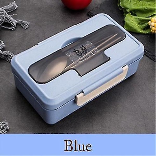 Vuotamaton lounaslaatikko kannettava ruokasäiliö, lämmitys sininen