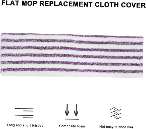 Erstatningsputer for moppehode i mikrofiber, vaskbare