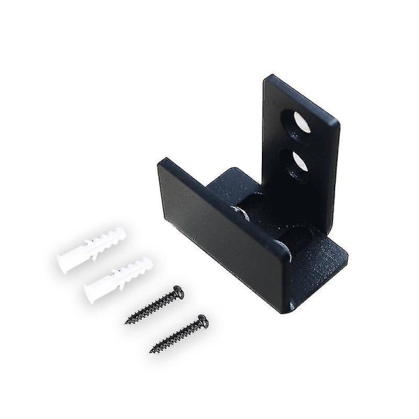 Indvendig Skydedør 2 Dele Skydedørsguide Bund Vægmonteret Hardware Gulvguide Dobbelt Sl