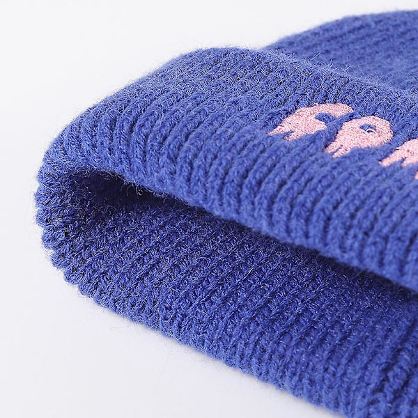 2 stk Dobbelt-omvendt Monogrammet Strikket Lue, varm Lue Ginger