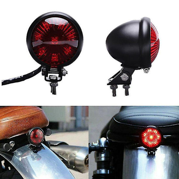 Moottoripyörän takavalo LED-jarruvalo, muokatut tarvikkeet moottoripyörän kilpa-ajon takavalo 12v jarru LED-valo takajarru pysäköintivalo Harleylle