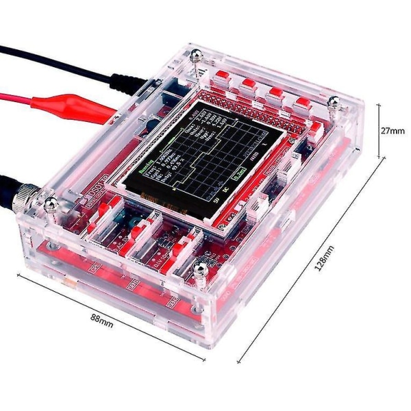 Dso138 2,4 Tums TFT Digital Oscilloskop Svetsat Kit-Fodral