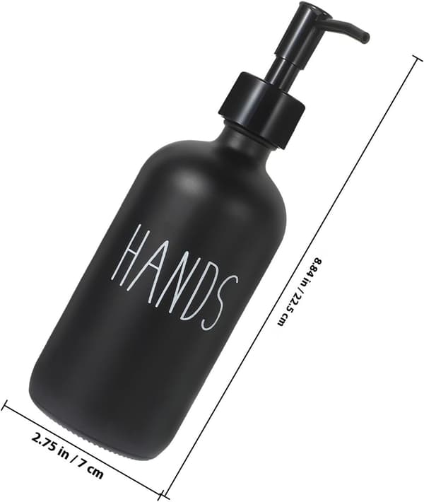 Tvålpumpflaskor Hand- och diskmedelsflaskor 500 ml Glas