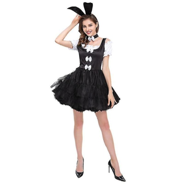 Snygg Kanin-Tuxedo Kostym Öron Set S