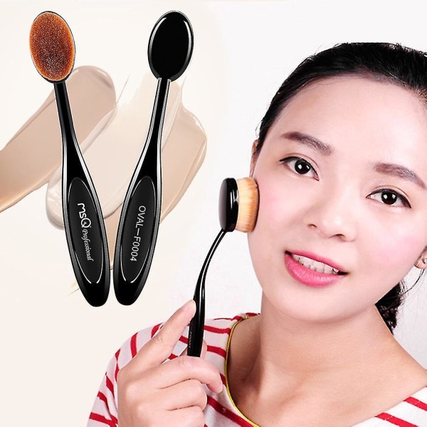 Skønhed Tandbørste Formet Foundation Makeup Oval Pensler 10 stk
