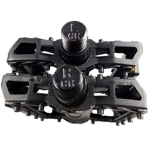 Cykelpedaler med Anti-Slip, Holdbare Mountainbike Pedaler, Platform Pedaler, Sorte Cykelpedaler (sorte) (1 stk)