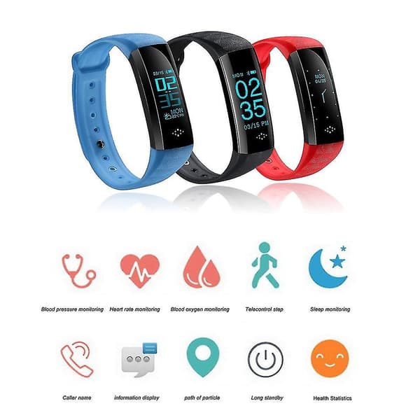 M2s Vannresistent Silikon Søvnmonitor Smart Armbånd