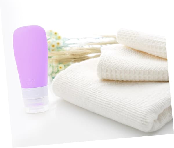 5 st reseflaskor silikon lotion dispenser smink provflaskor för toalettartiklar bärbara tomma silikon för bärväska