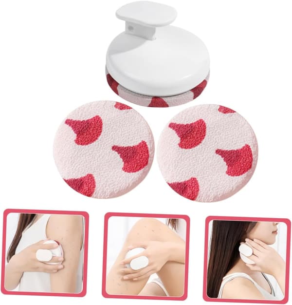 Handskrubborste för dusch och bad, exfolierande kroppsskrubb av material