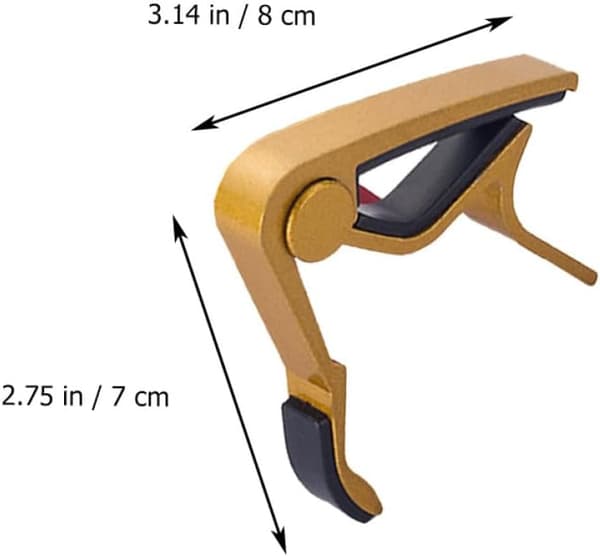 Guitar Capo 5 stk. aluminiumslegering med hurtigspænding til akustisk elektrisk guitar ukulele bas