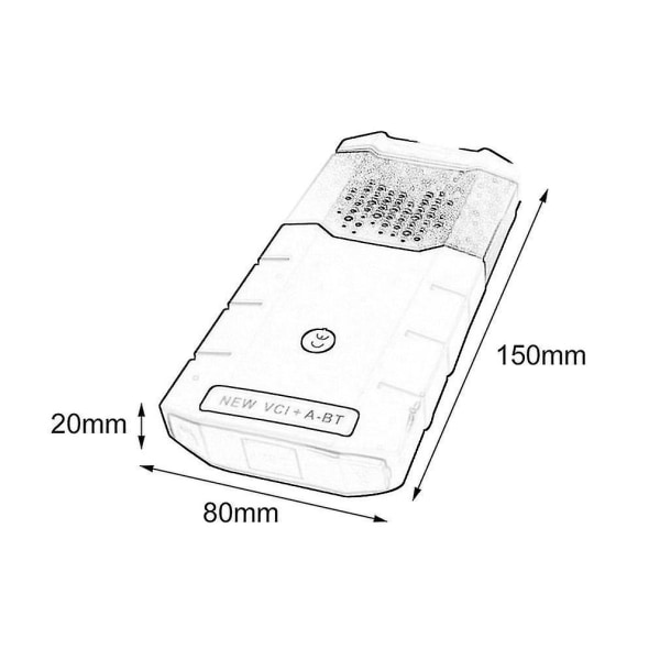 Ingen Bluetooth Single Board Scanner Grönt diagnostiskt verktyg