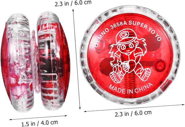 10 stk. små responsive jojoer for gutter og jenter og voksne, lysende jojo-baller i plast