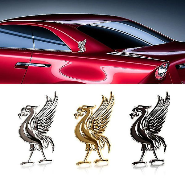 Luovallinen Lintukar-Tarra Embleemi Liverpool Fc Liiga Jalkapalloklubi Joukkueen Logo Liverbird Symbol Merkki Liima-Tarra Black