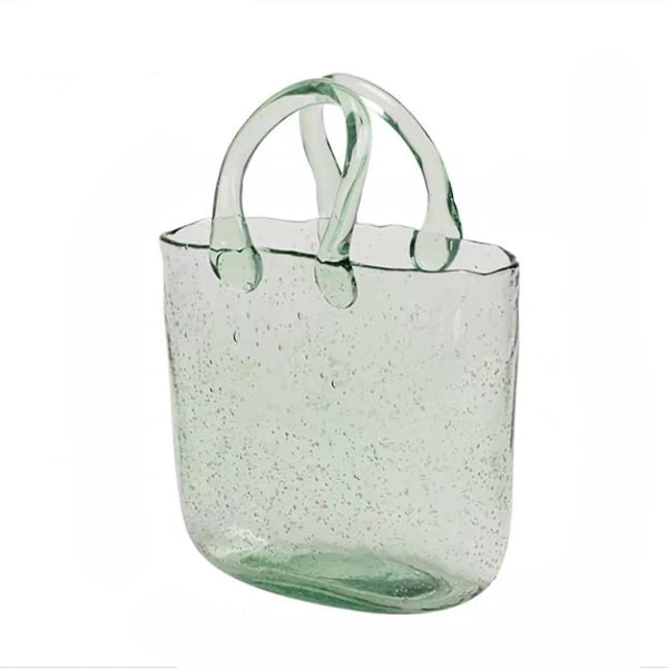 Hot Sale Ainutlaatuiset laukkukorin muotoiset lasimaljakot