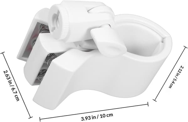 Justerbar mikrofonholderklips 5/8\"+3/8\" adapter plast bred kompatibilitet hvit mikrofonstativadapter