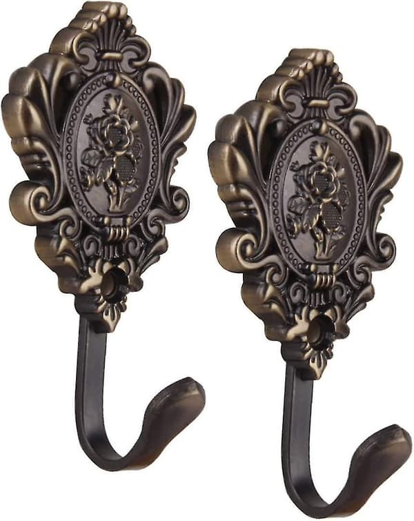 Gardinkroker Holdbacks Tieback Rose Mønster (bronse) (2 stk)