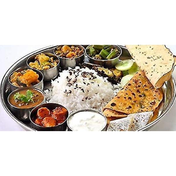 Rustfrit Stål Runde Middagstallerkener Thali Almindelige Tallerkener Spejl