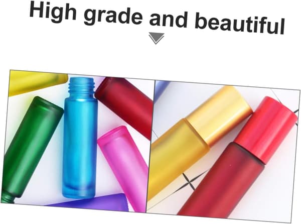 Glasrullflaskor 10 ml Små Kompakta Parfymunderförpackningsflaskor