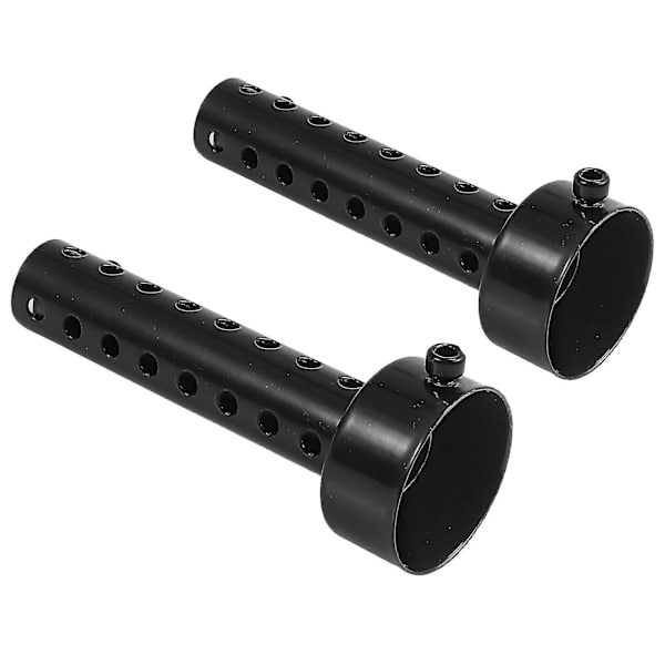 48 mm Universaali Moottoripyörän Pakoputken Vaimennin Baffle Db Killer Musta (2 kpl)