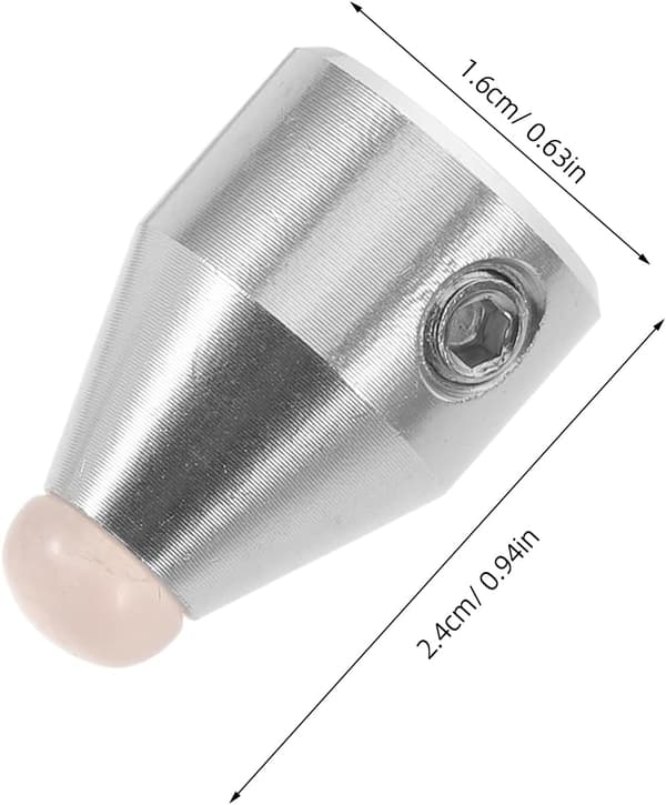 Lett bærbar stemmegaffelholder i legering med rund metallbase