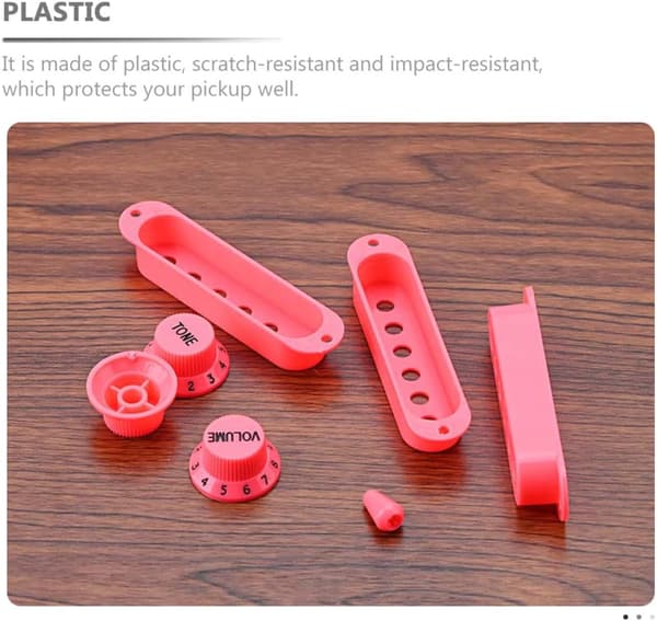 Plastskydd för pickup till gitarr, slagtåligt, enkel installation, volym- och tonkontroller