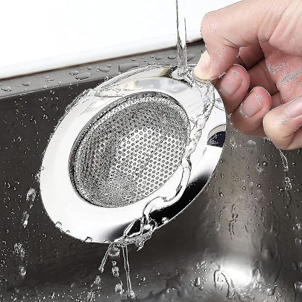 Hårfangst Sink Sil, Rustfritt Stål, Dusj Avløpsdeksel