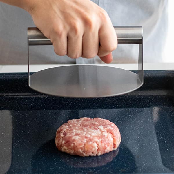 Hjemme Patty Press Burger Patty Press Dome Lokk Rustfritt Stål Solid Enkel å Bruke